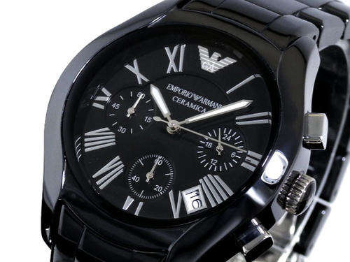 New Emporio Armani AR1400 Chronograph Ceramica Gents Watch**EXCLUSIVE ITEM**