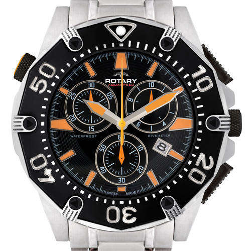 ROTARY Aquaspeed Chronograph Black Dial Gents Watch