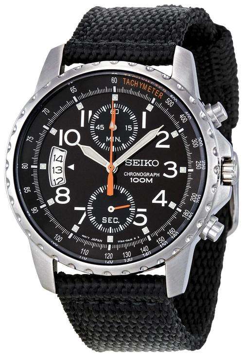 New SEIKO Military Band Chronograph Gents Watch"CRAZY WEEKEND SALE!!"