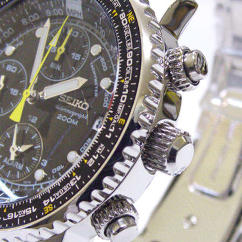 **R6599**New SEIKO Aerospace Flightmaster 200m W/R Sliderule Gents Watch"2013 TOP PICK!!!"