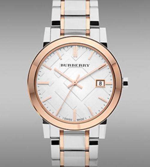 BURBERRY City Rosegold/Silver Gents Quartz Watch(Stunning Timepiece)