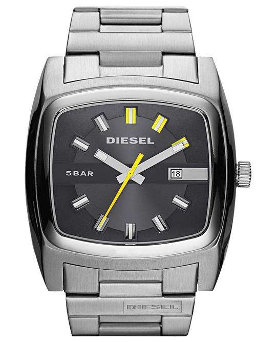 New DIESEL (DZ1556) Square Stainless Steel Gents Dress Watch **FOR THE WILD AT HEART!!**