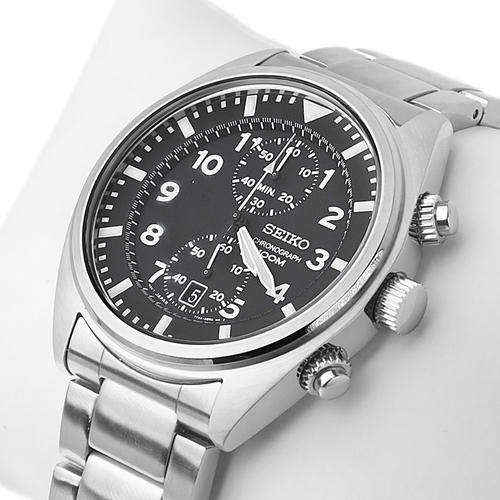New SEIKO Grey Dial "LUMINA" Chronograph Gents Watch "2014-BEST BUY!!"