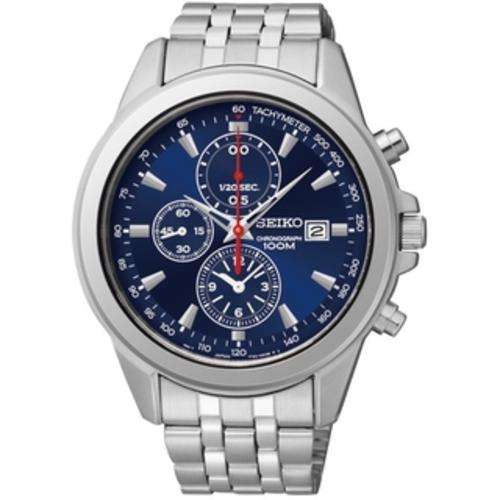 New SEIKO Chronograph "MISTIC BLUE" Stainless Steel Gents Sports Watch"2014-Best Buy!!"