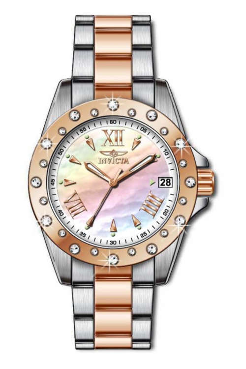 INVICTA Angel Swarovski Crystal 2-Tone Ladies Dress Watch"MUST HAVE WATCH!!!"
