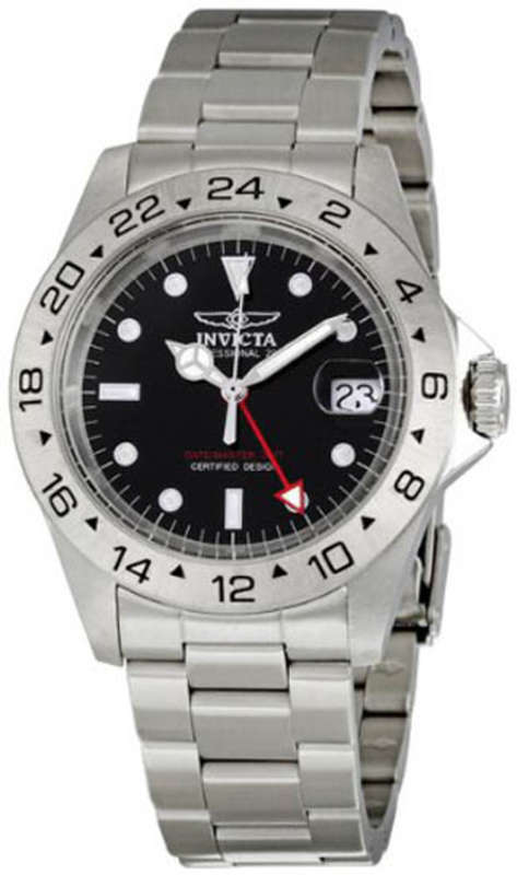 INVICTA PRO Divers(200M) GMT Stainless Steel Gents Quartz Watch"R*LEX LOOK!!"
