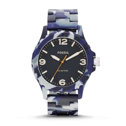 "NEW" FOSSIL Nate Blue CAMO Gents Quartz Sports Watch**LATEST RELEASE!!!**