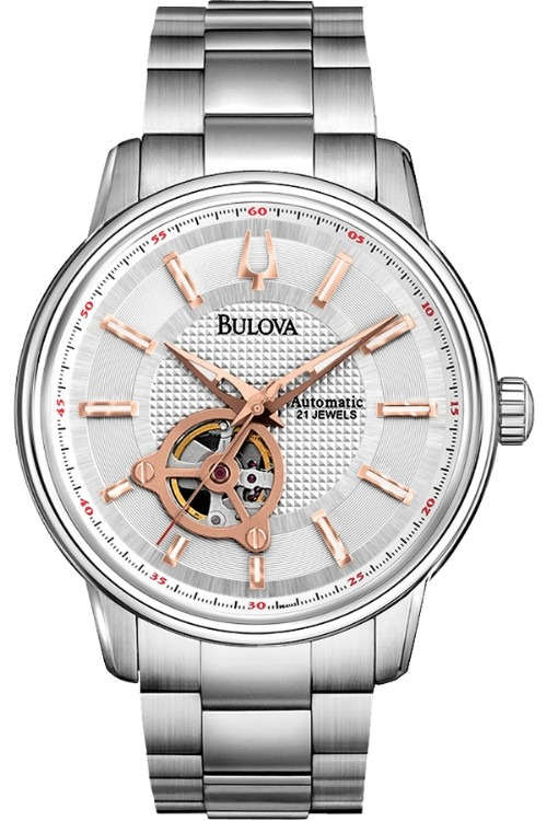 New BULOVA Mechanical "21 Jewels" Stainless Steel Gents Dress Watch"2014-TOP PICK!!!"