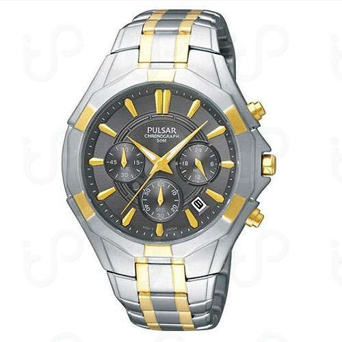 New PULSAR (by SEIKO)  2-Tone Chronograph Gents Watch "STUNNING ITEM!"