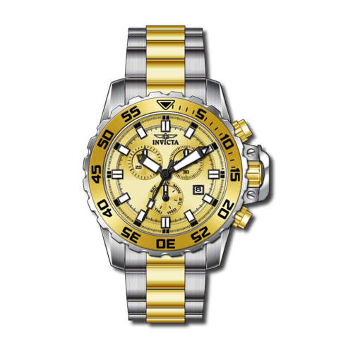 INVICTA Divers 2-Tone SWISS Chronograph Gents Luxury Quartz Watch"HIGH END WATCH!!!"