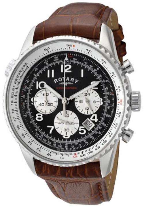 ROTARY Chronospeed Flightmaster Chronograph Gents Quartz Watch"TOP BRAND ITEM!!"
