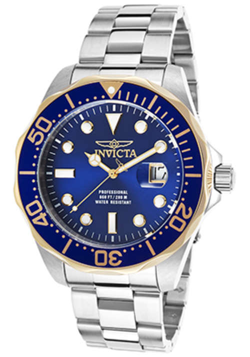 INVICTA Pro Divers Blue Dial 2-Tone Gents Quartz Watch "R*LEX LOOK!!!"