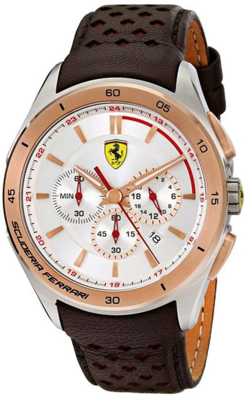 SCUDERIA FERRARI "GRAN PREMIO" Chronograph Gents Quartz Dress Watch "BEST BUY-2015!!"