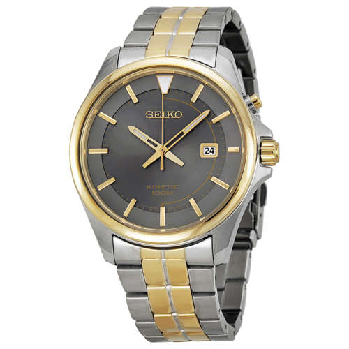 SEIKO Kinetic 2-Tone Grey Dial Gents Dress Watch(ONLY 1 AVAILABLE AT THIS PRICE!!!)