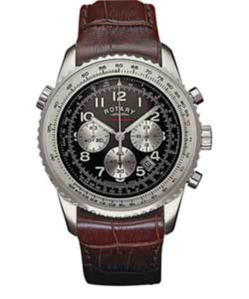ROTARY Chronospeed Flightmaster Chronograph Gents Quartz Watch"TOP BRAND ITEM!!"