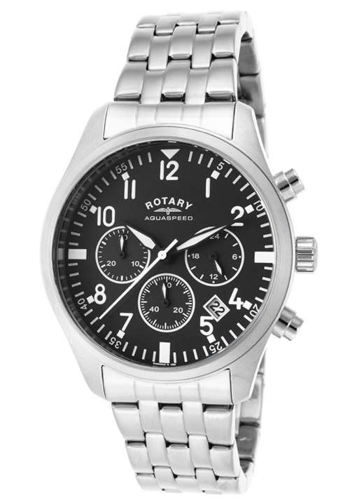 ROTARY Aquaspeed Chronograph Silver Gents Quartz Dress Watch"SUPER HOT ITEM!!"