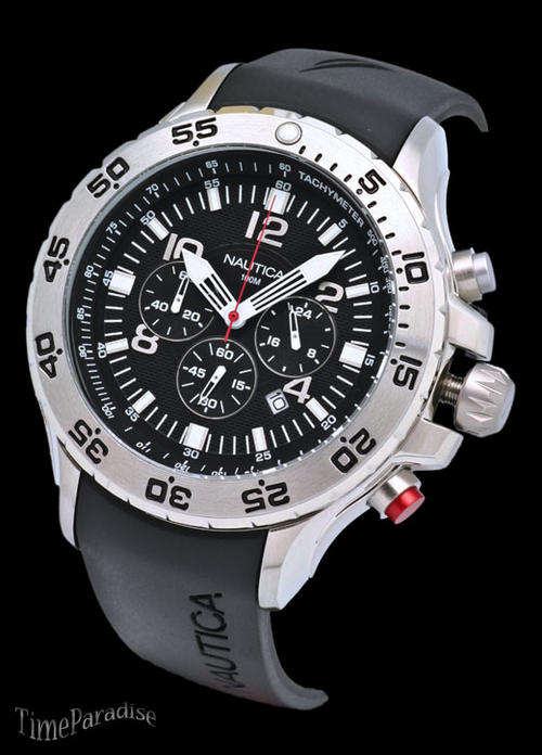 NEW Nautica SWAT Black Tachymeter Chronograph Watch**NEW ARRIVAL**R3999**