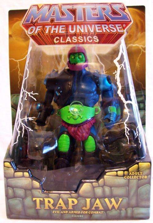 HE-MAN MOTU CLASSICS TRAP-JAW MIB INCLUDING WHITE MAILER
