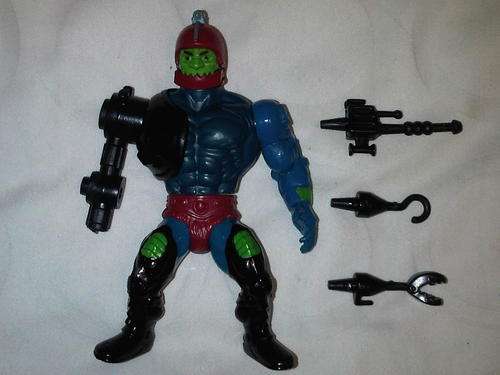HE-MAN MOTU VINTAGE TRAP JAW 100% COMPLETE FIGURE