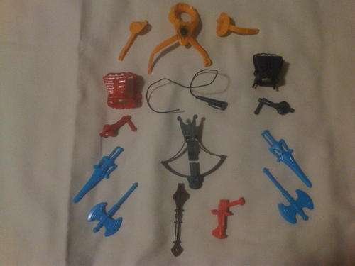 HE-MAN MOTU ASSORTED VINTAGE WEAPONS LOT