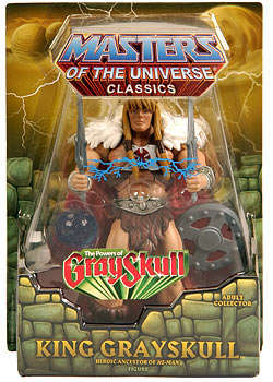 HE-MAN MOTU CLASSICS KING GRAYSKULL WITH ORB MIB