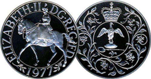 Great Britain 25 New Pence (Silver Jubilee) 1977