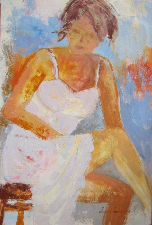 Yvonne Ankerman, Large Original OIL  !! Low starting!!