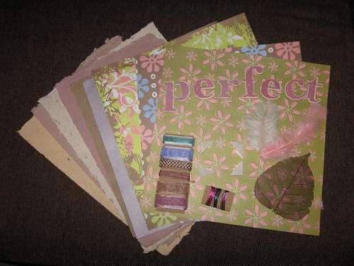 PERFECT SCRAPBOOKING Paper,Ribbon,Embellisments Set!