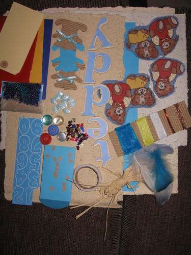 Super Fun TEDDY BEAR Scrapbook Add On Set!! Holiday fun!