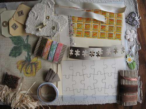**YESTERYEAR** Scrapbooking Paper and Embellishments Set!!
