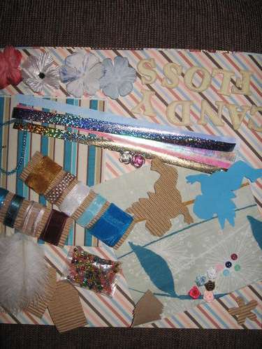 **CANDYFLOSS** Scrapbooking Paper and Embellishments Add On Set!!!