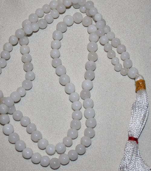 Japa Mala White Quartz