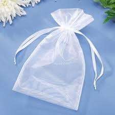 White Oranza Drawstring Bag
