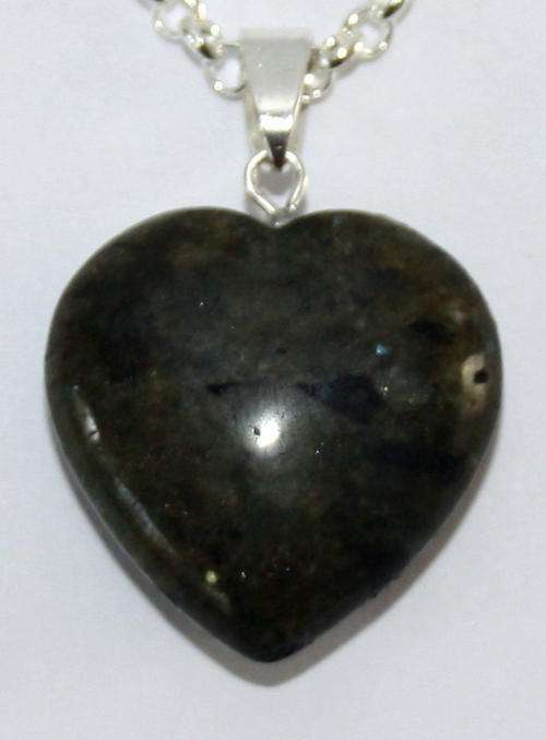 Labradorite Heart Pendant Small