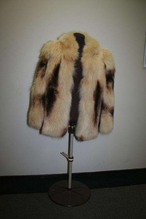 Cream Fox Jacket With Dyed Centre valued at R55, 000