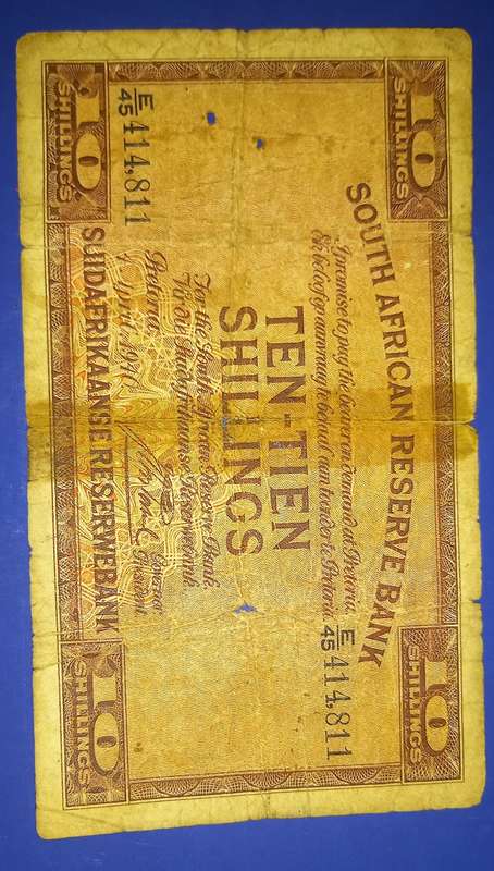 1940 10 Shillings Banknotes