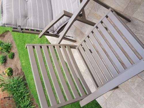 Allie Brown Alimimium Outdoor Patio Set - 8 seater, cushions, umbrella