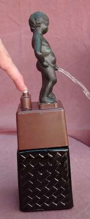 Pee-Boy liquor decanter - "Master Piece" - Glass bottle - Plastic boy and top - 1950/60s