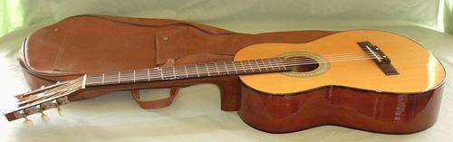 Angelica Acoustic Guitar - 1970's - 6 String - Wood - Excellent condition - With cover