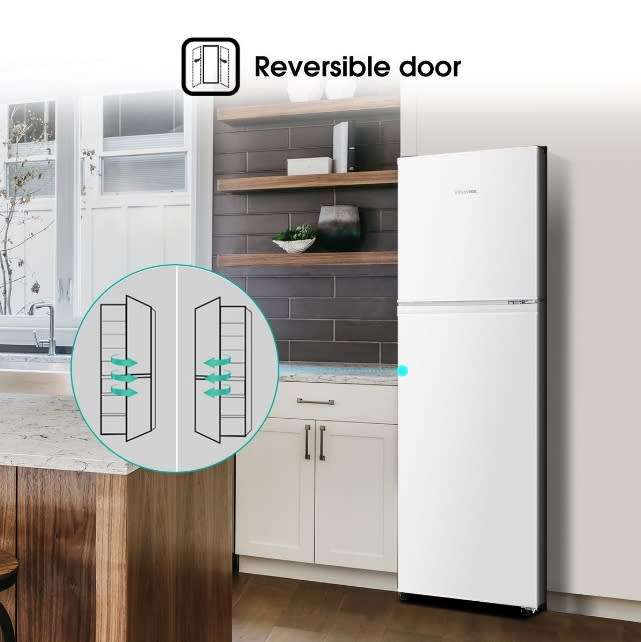 Hisense 154L Top Freezer Fridge - White
