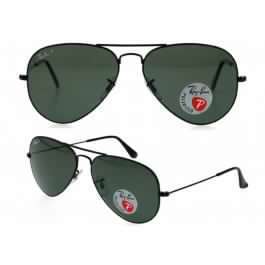 RAYBAN AVIATOR METAL BLACK POLARIZED
