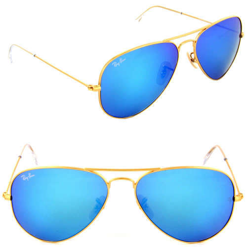 RAYBAN AVIATOR METAL GOLD/BLUE