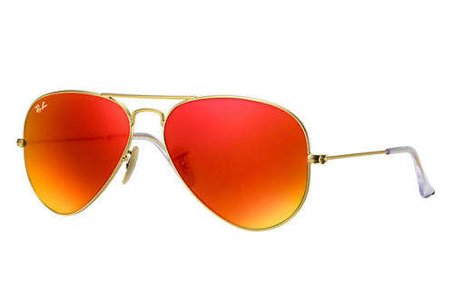 RAYBAN AVIATOR METAL GOLD/ORANGE POLARIZED