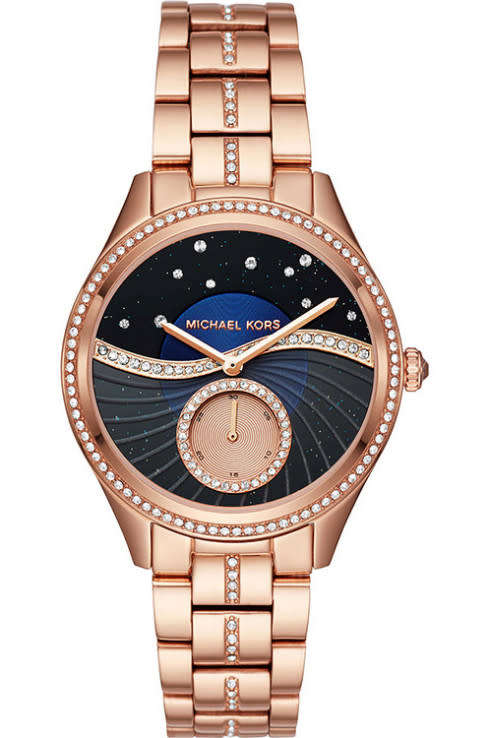 Lauryn Celestial Pavé Rose Gold-Tone Watch | Michael Kors## BRAND NEW ##