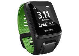 TomTom Runner 3 GPS Running Watch with Heart Rate Monitor - Small Strap, Black/Green