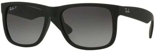 RAYBAN JUSTIN  POLARIZED BLACK RB4165