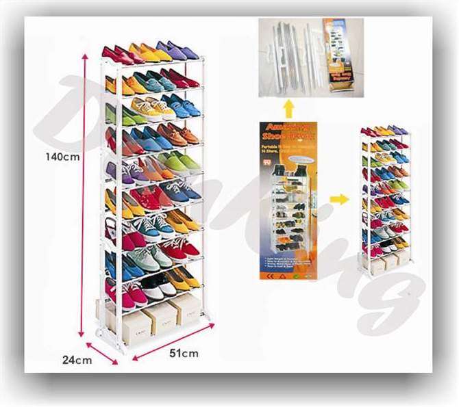 AMAZING SHOE RACK, CAN STORE 30 PAIRS OF SHOES