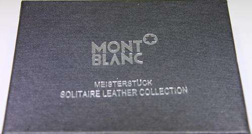 GENUINE LEATHER MENS MONT BLANC WALLET