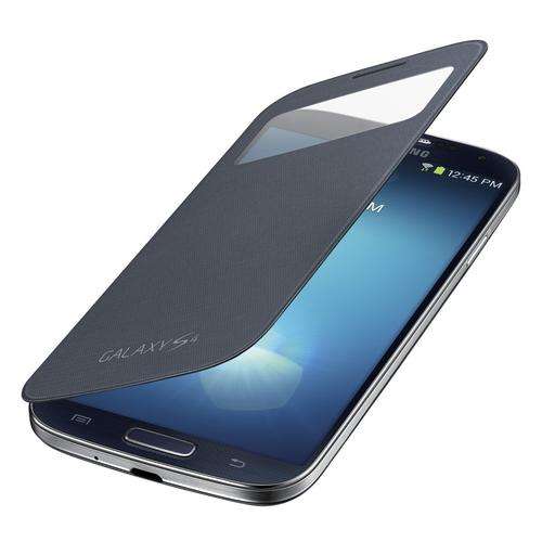 New Samsung Galaxy S4 S View Flip Cover BLACK