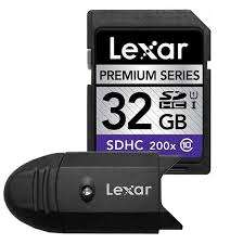 LEXAR 32GB PREMIUM SERIES. USB READER INCLUDED # BRAND NEW#